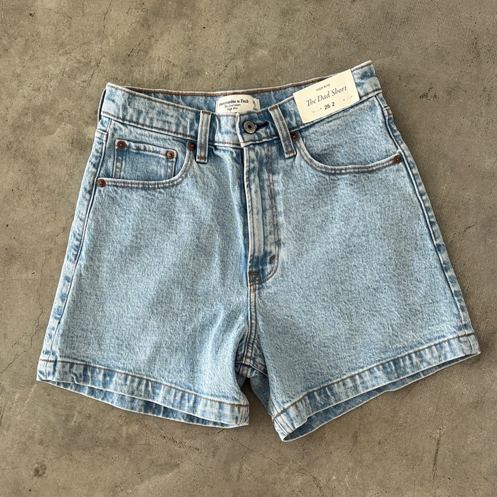 Abercrombie & Fitch Light Blue Jean Shorts